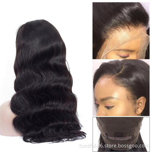 Glueless Full Lace Brazilian Human Hair Wig Unprocessed 100% Human Hair Full Lace Wig Natural Human Hair Wig For Black Women